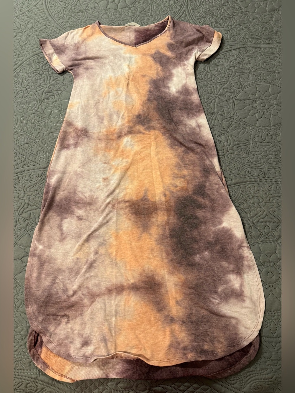 Chris & Carol boho Tie-Dye Maxi Dress Small